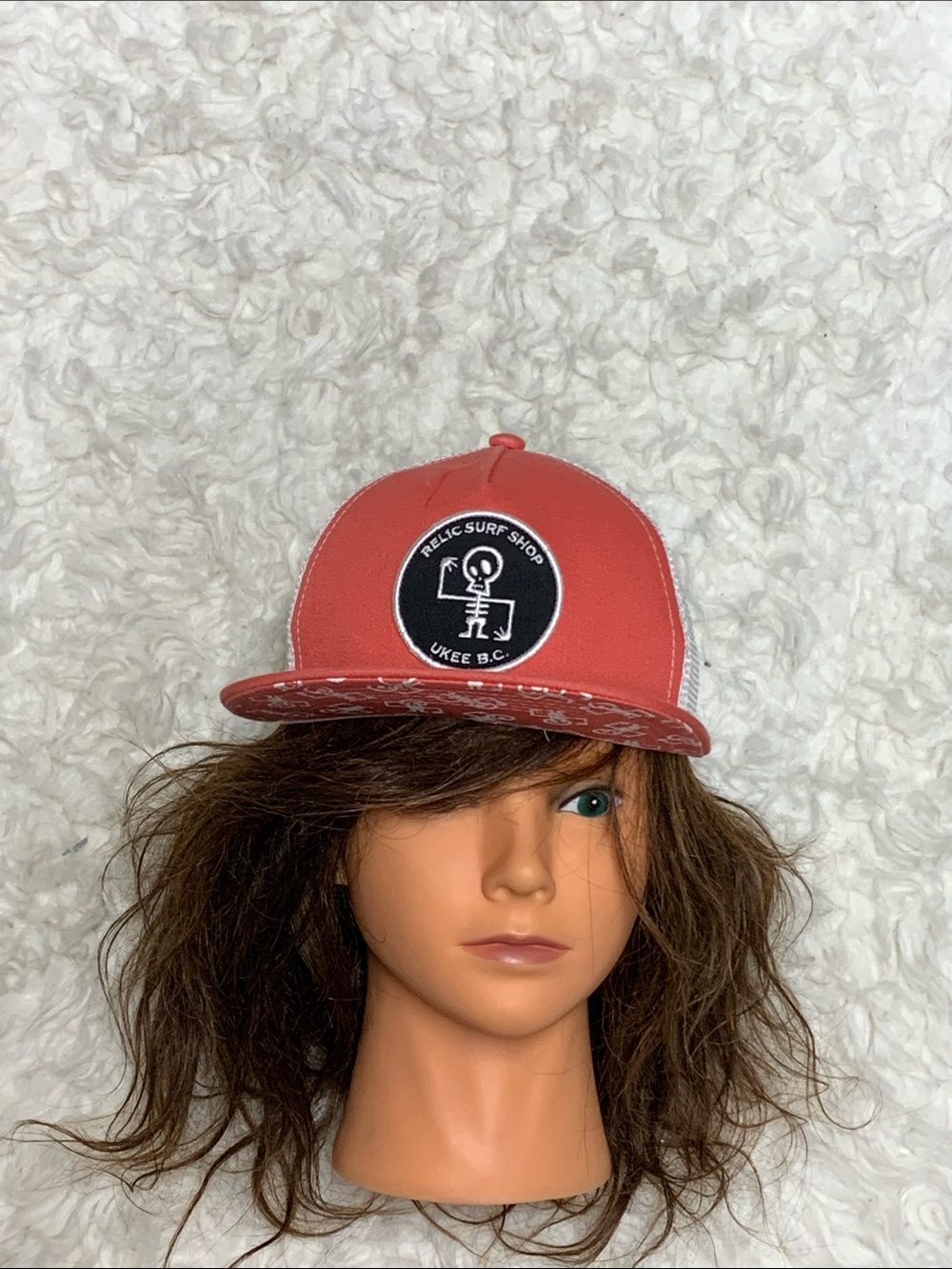 Relic Coral Pink' Trucker Hat with Surf Patch